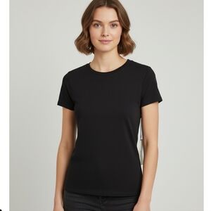 Wilt Classic Women's Black Crew-Neck Short Sleeve Tee Size M